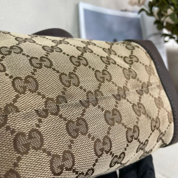 【12期0利率】GUCCI 老款滿版雙G帆布托特包【85新】 