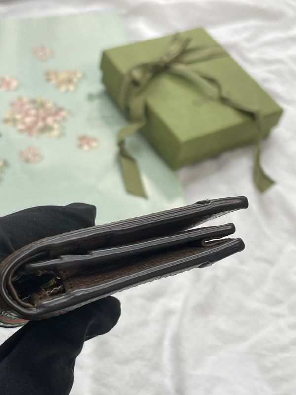 【分期0利率】GUCCI OPHIDIA GG零錢對開短夾【95成新】 