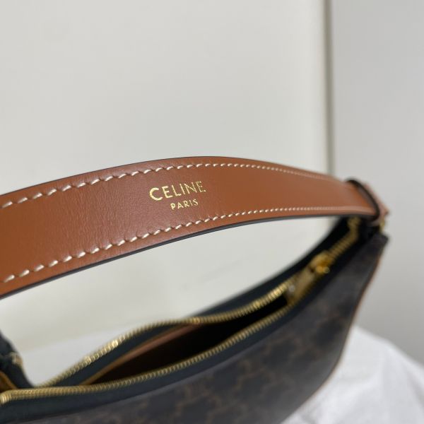 【12期0利率】CELINE AVA 標誌印花牛皮革手袋【全新閒置】 