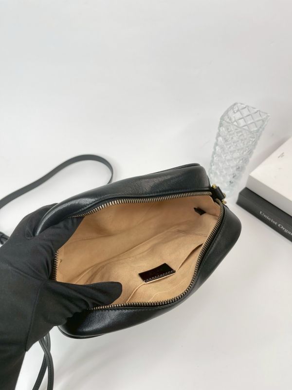 【分期0利率】GUCCI Marmont 相機包黑金【9成新】 