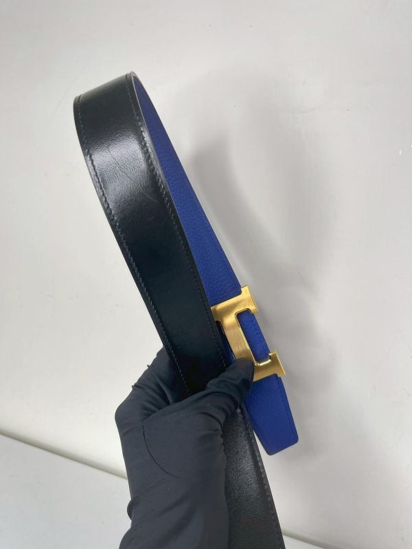 【9成新】HERMES 32MM 雙面皮帶 85CM 