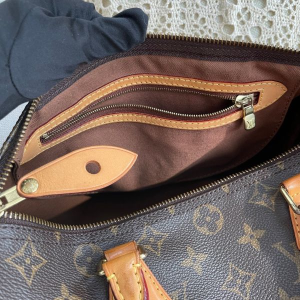 【12 期0利率】LV SPEEDY 30 經典Monogram手提波士頓包【9成新】 