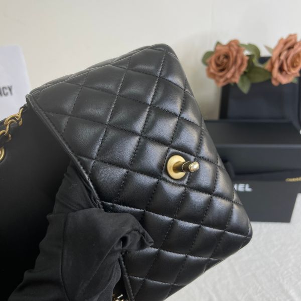 【12期0利率】CHANEL 23C黑金彩色金幣口蓋包 【22年12月台灣購證】【9成新】 