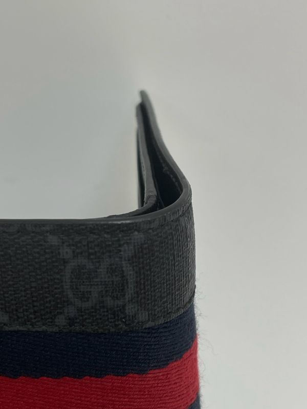 【9成新】GUCCI 織帶8卡短夾 
