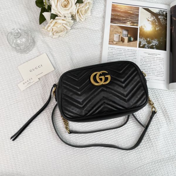 【12期0利率】GUCCI GG Marmont 相機包【9成新】 