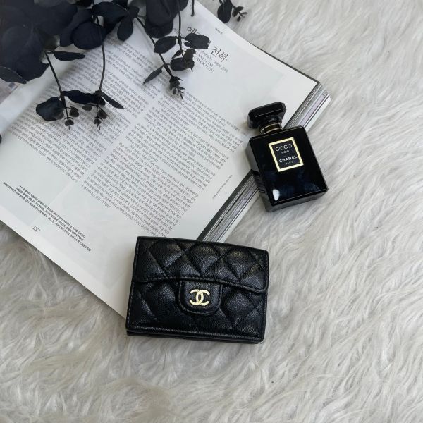 【12期0利率】CHANEL COCO迷你三折短夾【22年3月香港購證】【9成新】 