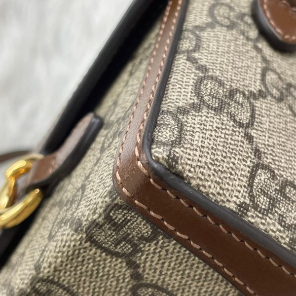 【12期0利率】Gucci 馬銜扣 1955 迷你包【95成新】 