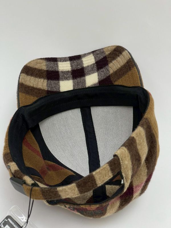 【95成新】BURBERRY 格紋羊毛棒球帽 