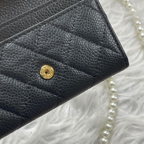 【12期0利率】CHANEL COCO 牛皮零錢卡包【99成新】 