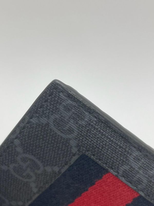 【9成新】GUCCI 織帶8卡短夾 