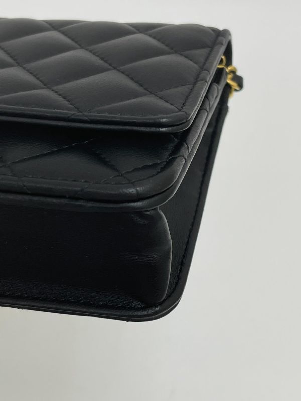 【99成新】CHANEL  WOC 羊皮金扣 