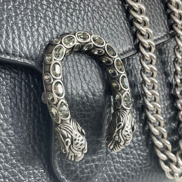 【12期0利率】GUCCI  DIONYSUS黑皮革WOC 20公分【95成新】 