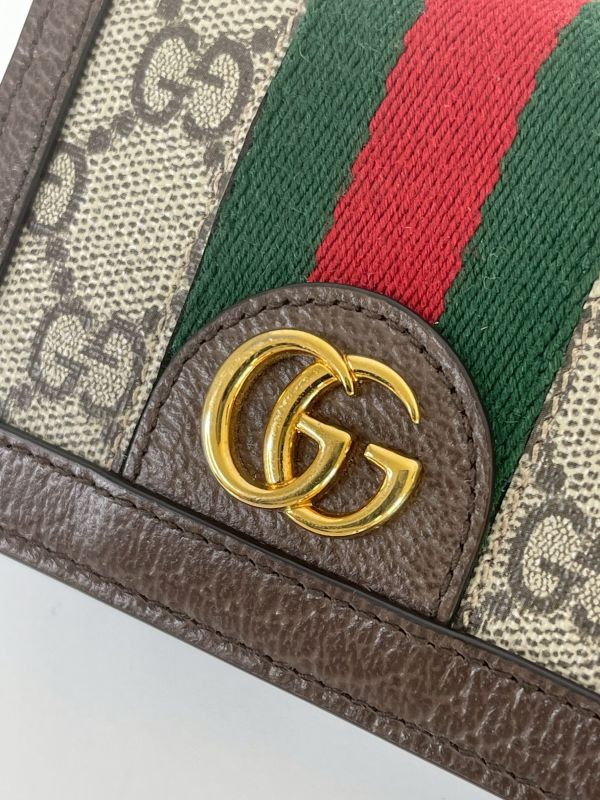 【分期0利率】GUCCI OPHIDIA GG零錢對開短夾【95成新】 
