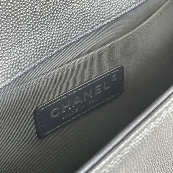 【12期0利率】CHANEL 山形紋 BOY 25 深藍【9成新】 