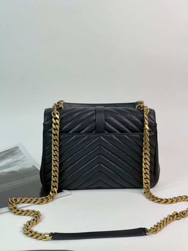 【分期0利率】YSL  山型紋學院包【95成新】 