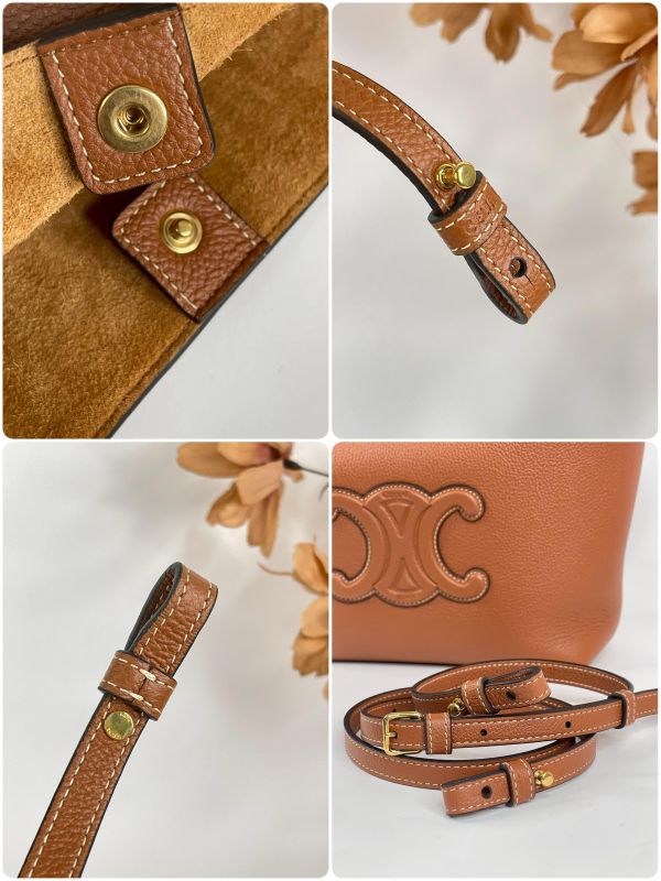 【99成新】CELINE MINI CABAS ANAIS CUIR TRIOMPHE 粒面小牛皮 