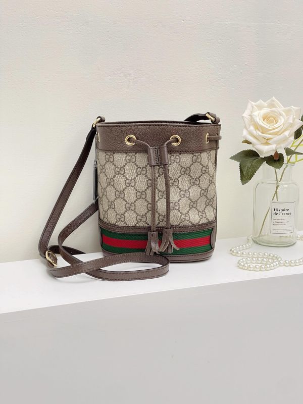 【9成新】GUCCI OPHIDIA GG 迷你水桶 