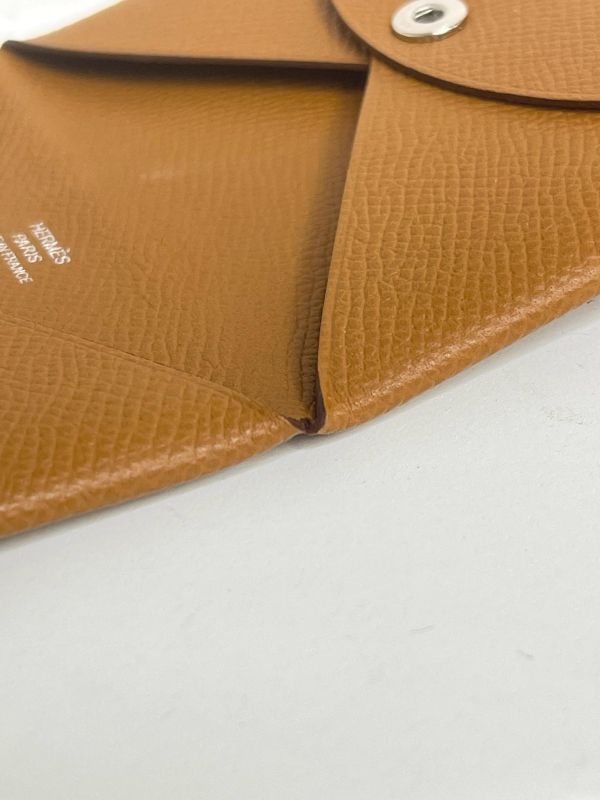 【95成新】Hermes Calvi 對開單層卡片套 