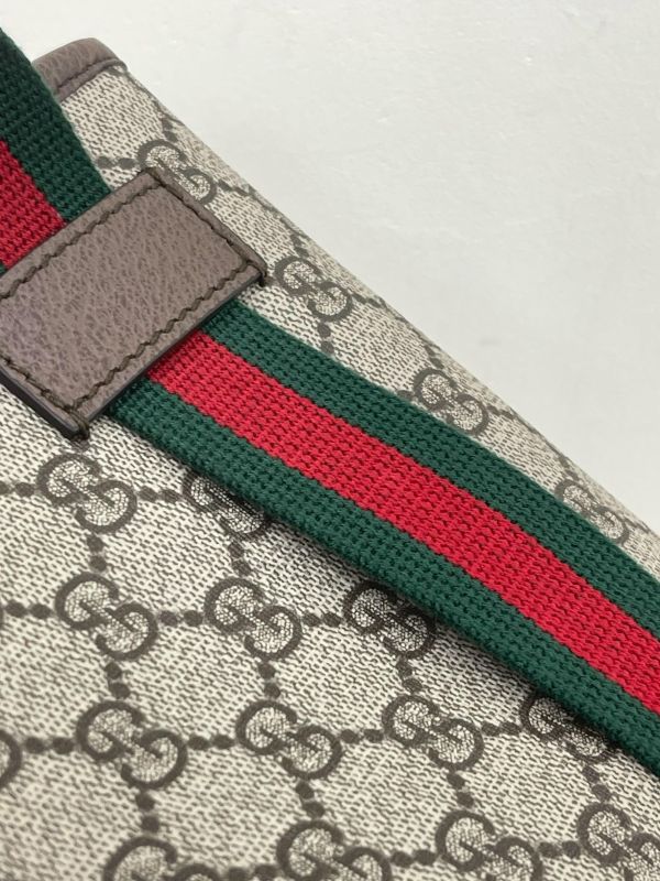【未使用閒置品】GUCCI Supreme虎頭胸包 
