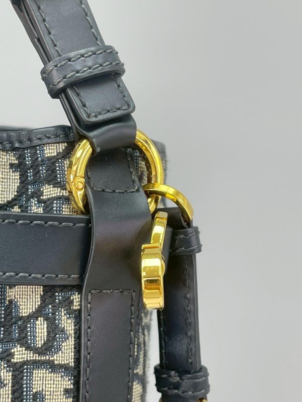 【9成新】DIOR C'EST 老花水桶包 中號 