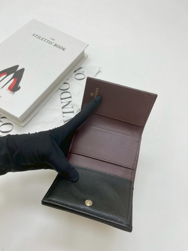 【全新品】CHANEL  COCO迷你雙層三折短夾 