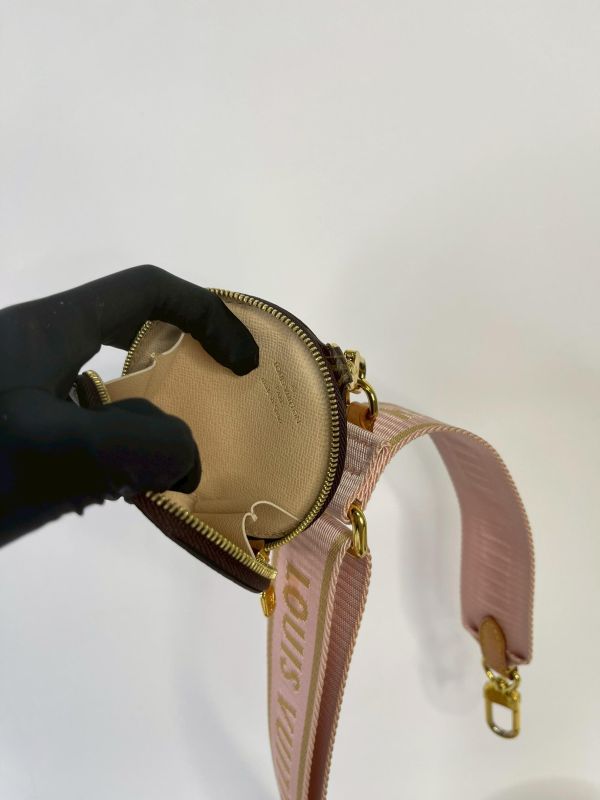 【95成新】LV 五合一麻將包 粉色 