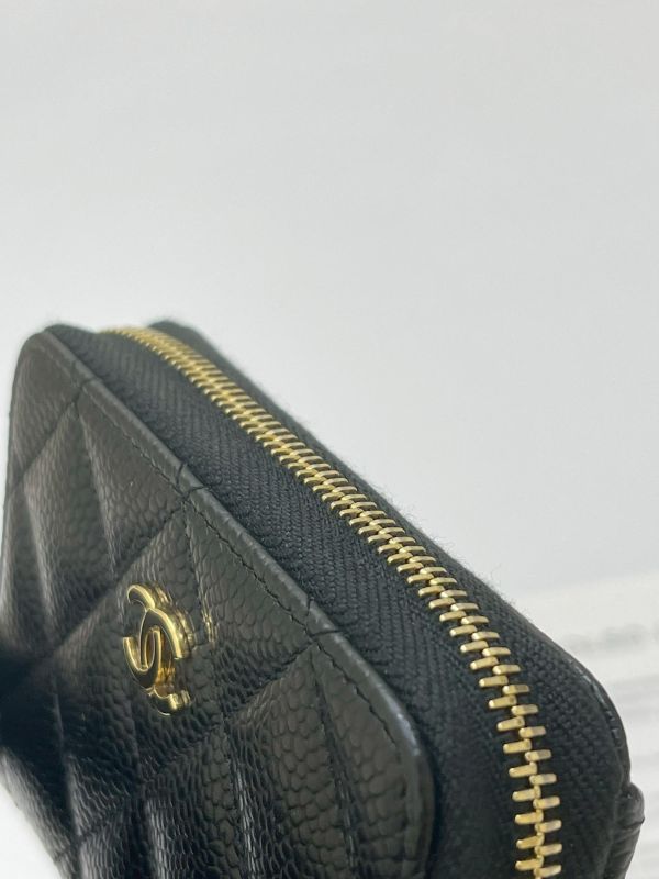 【閒置新品】CHANEL COCO 拉鍊零錢卡包 