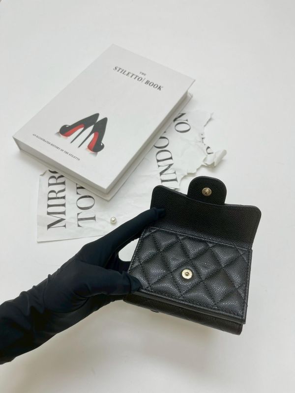 【全新品】CHANEL  COCO迷你雙層三折短夾 
