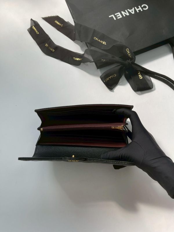 【95成新】CHANEL COCO 經典翻蓋長夾 