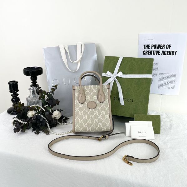 【12期0利率】Gucci 迷你琴譜包 奶茶色【95成新】 