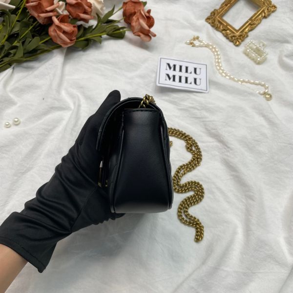 【99成新】【12期0利率】GUCCI GG MARMONT迷你翻蓋單肩包 