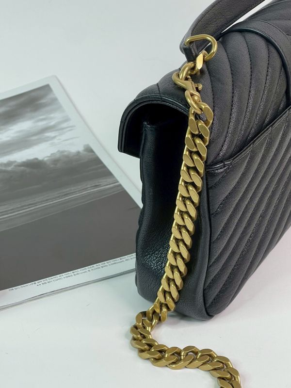 【分期0利率】YSL  山型紋學院包【95成新】 