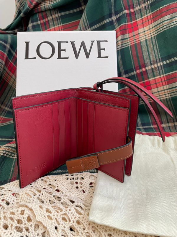 【6期0利率】【現金價】LOEWE 柔軟粒面小牛皮小型拉鍊皮夾 