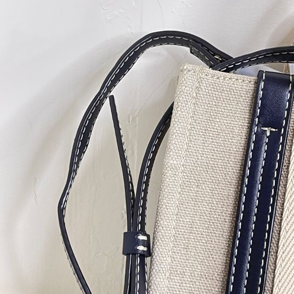 【12期0利率】Chloé 背帶款小號 Woody Tote Bag 深藍色【9成新】 