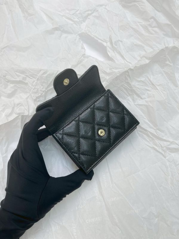 【全新品】CHANEL  COCO迷你雙層三折短夾 