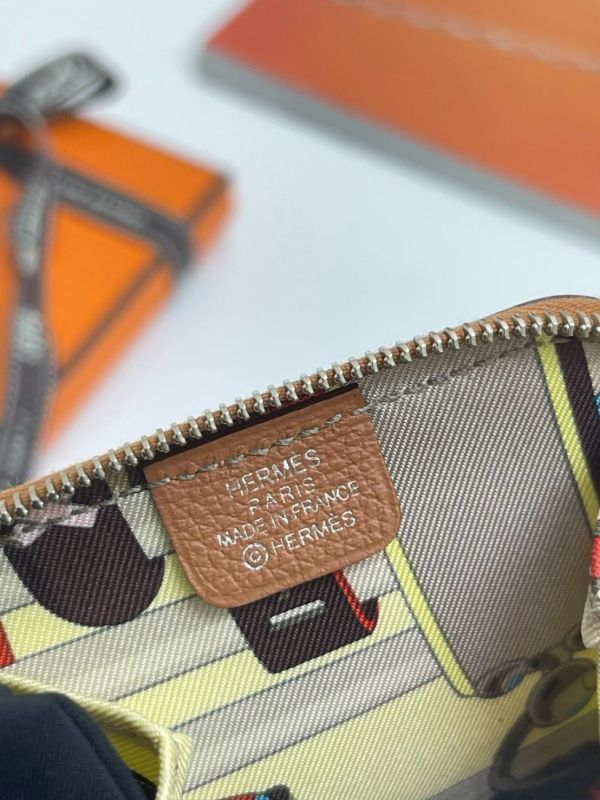 【全新品】HERMES 絲巾零錢包 