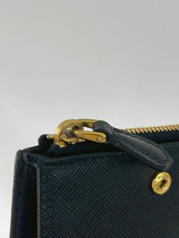 【95成新】PRADA SAFFIANO 對折短夾 