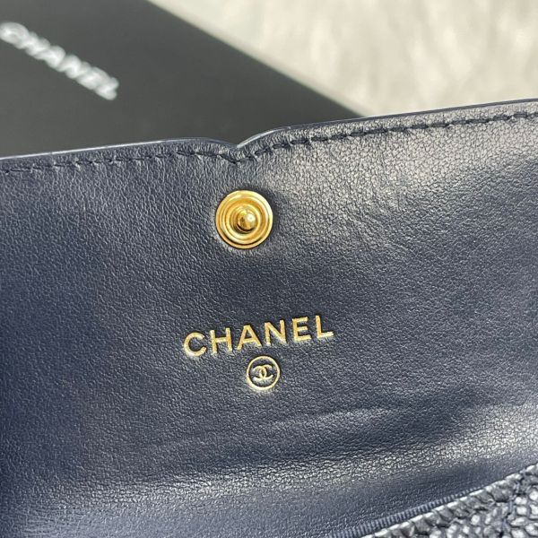 【12期0利率】CHANEL FILIGREE牛皮信封卡包【9成新】 