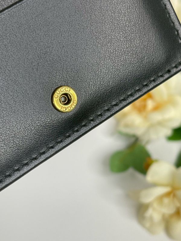 【分期0利率】GUCCI Marmont 愛心兩摺拉鍊零錢袋短夾【99成新】 