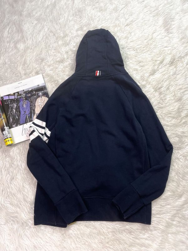 【分期0利率】THOM BROWNE 連帽外套 海軍藍【95成新】 