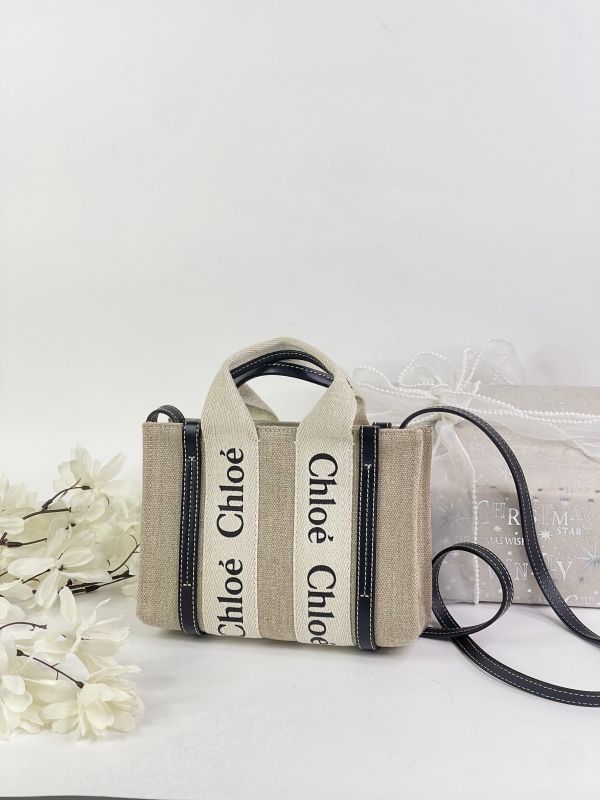 【分期0利率】CHLOE MINI WOODY 深藍【95成新】