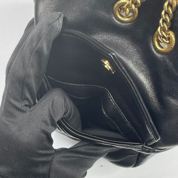 【12期0利率】YSL  Joe絎縫小羊皮迷你水桶袋【9成新】 
