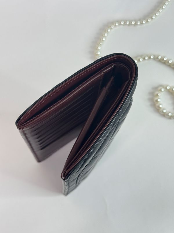 【分期0利率】CHANEL 羊皮對開長夾【95成新】 