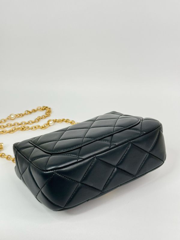 【分期0利率】CHANEL 23S琺瑯愛心珍珠鍊方胖【95成新】 