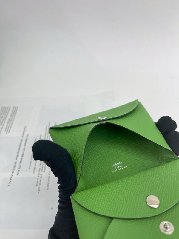 【未使用閒置品】HERMES Calvi Duo雙層卡片套 