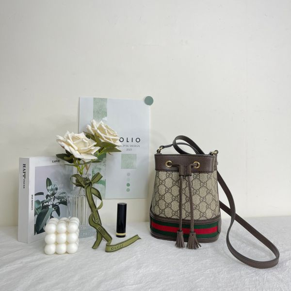 【12期0利率】GUCCI OPHIDIA GG 迷你水桶袋 【99成新】 
