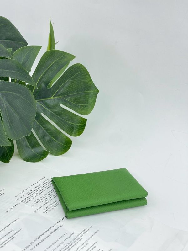 【未使用閒置品】HERMES Calvi Duo雙層卡片套 