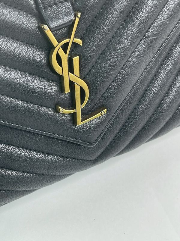 【分期0利率】YSL  山型紋學院包【95成新】 