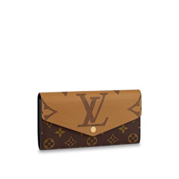 【6期0利率】LV SARAH 焦糖拚色信封長夾M80726 M62235