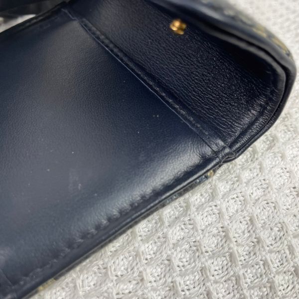 【成新】【12期0利率】DIOR SADDLE LOTUS 三折短夾 